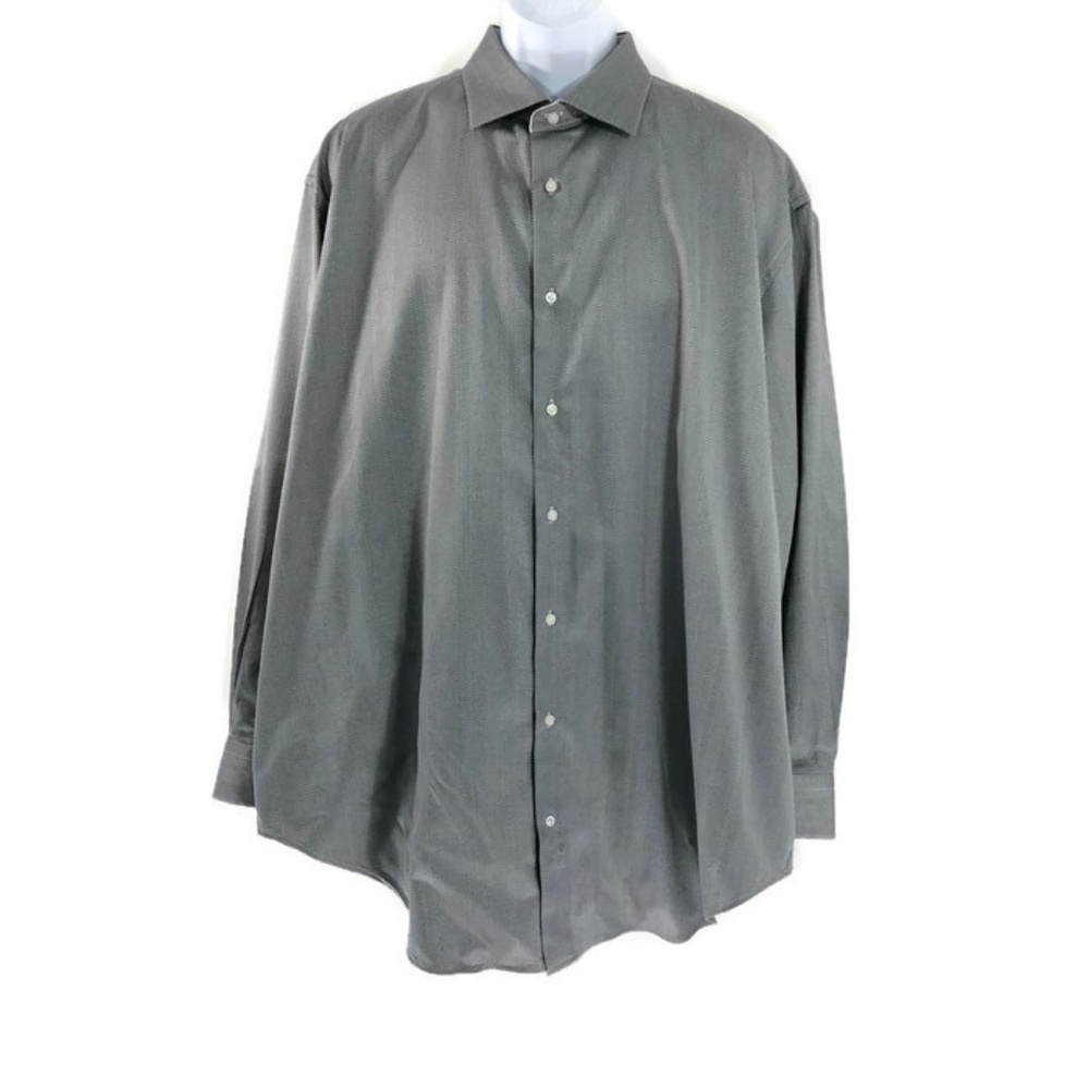 Robert Graham Size 18.5 Big Shirt Button Front